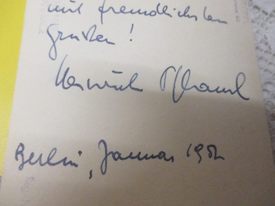 1952 BERLIN vom Künstler eigenhändig : Foto HILDEGARD JÄCKEL Dresden