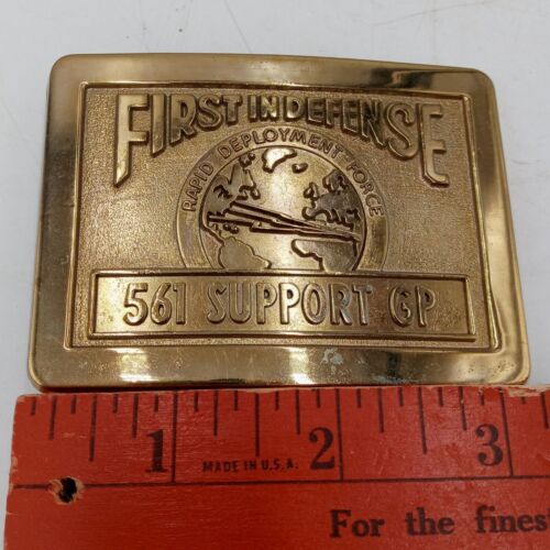 Rapid Deployment Force Belt Buckle Special Forces Marine RDF Vintage Army Air Fo - Picture 2 of 7