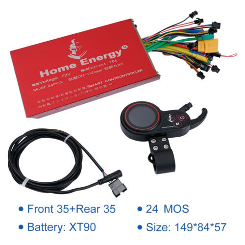 Electric Bicycle Scooter Dual Drive Controller LCD display Kit 48v60v72v 50A - Picture 11 of 18