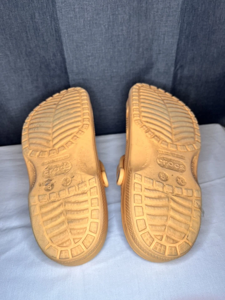 Zuecos Crocs Naranja Barco Zapatos Impermeables Hombres 8 Mujeres 10 Con Dijes Jibbitz Foto 4 de 4