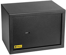 HV25K Cassaforte Piccola Con Chiave, 25X35X25Cm (Hxlxp), Cassaforte Da Armadio