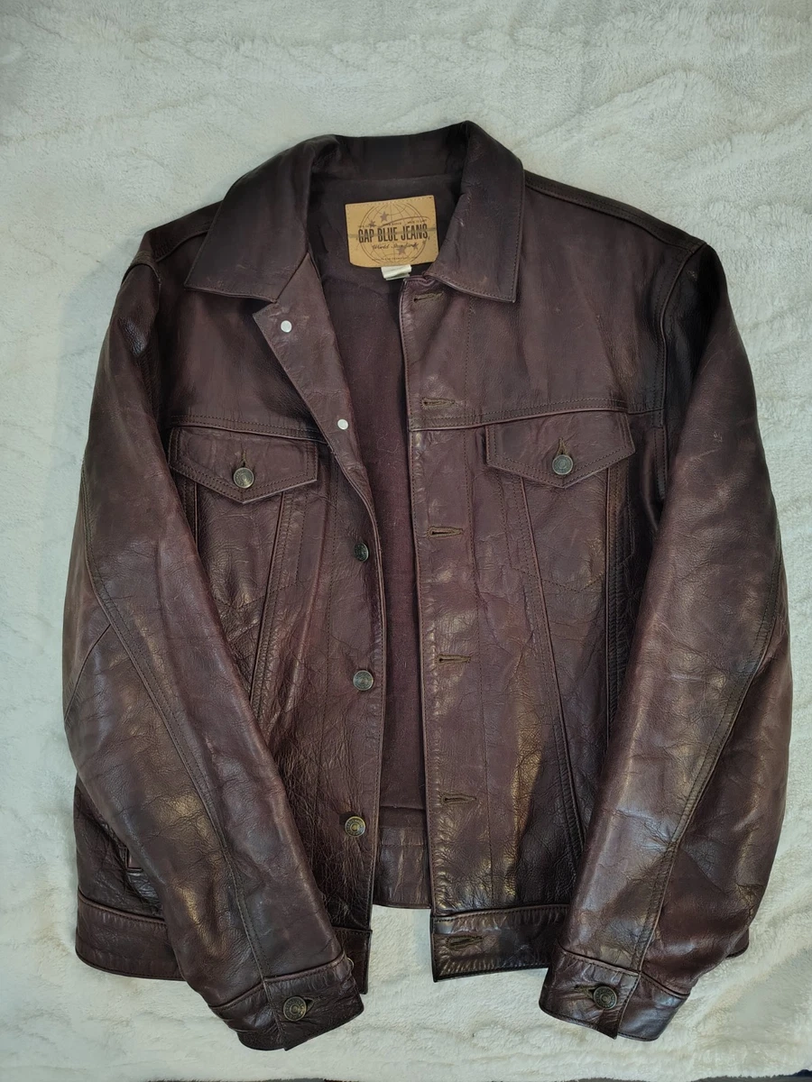 Gap Leather Outer Shell Coats, Jackets & Vests for Men for Sale