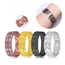Copper Magnetic Bracelet for Men 3X Strength Magnets Adjustable with Sizing Tool