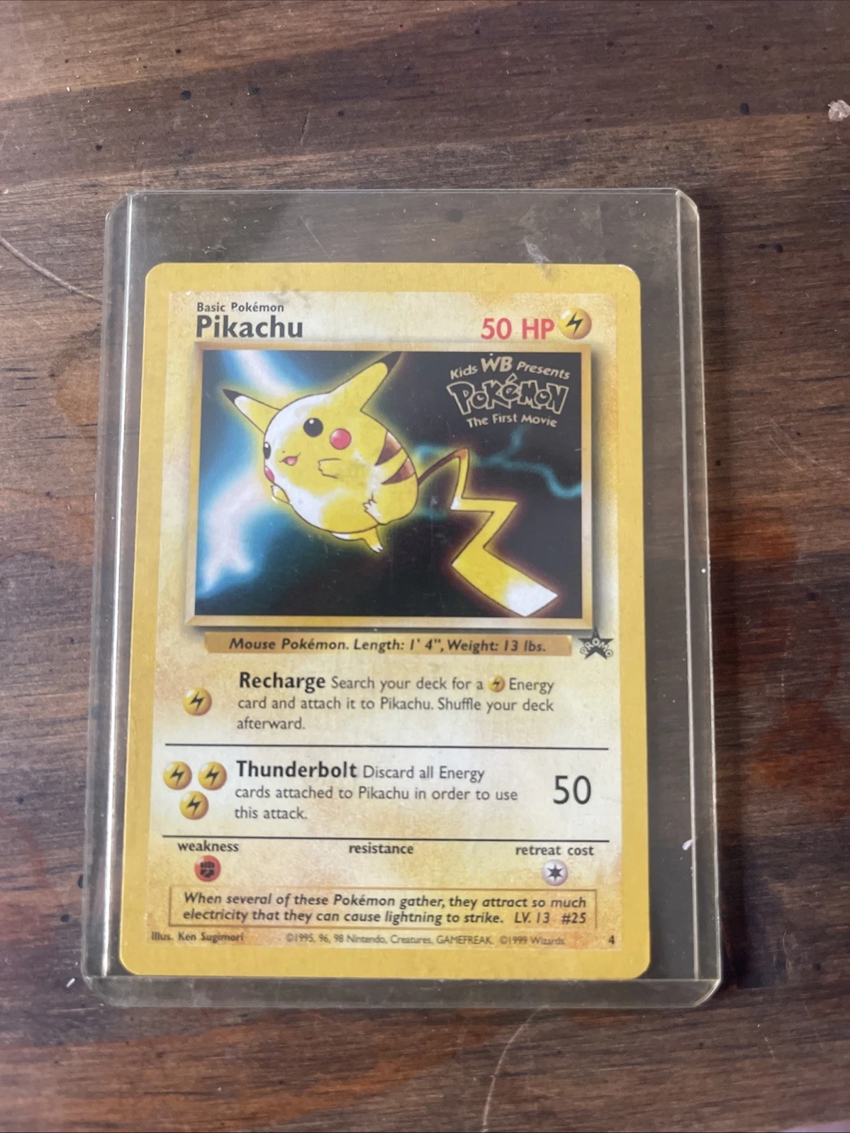 Pokémon Pikachu Promo Card 50 HP - Collectible Trading Card