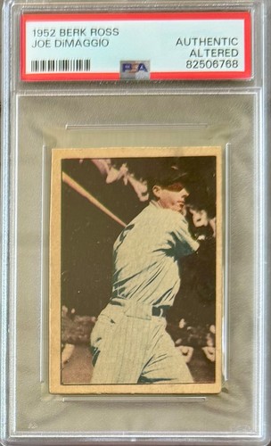 Joe DiMaggio 1952 Berk Ross card