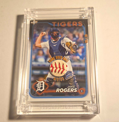 Jersey Fusion 2024 Jake Rogers Ball Star Fusion Player Edition #302 06/39 Tigers