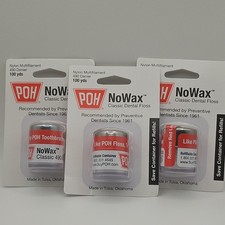 POH NoWax Classic Dental Floss Nylon Multifil...