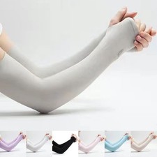 Blue Anti UV Driving Sleeves for Outdoor Activities Polyester Skin friendly