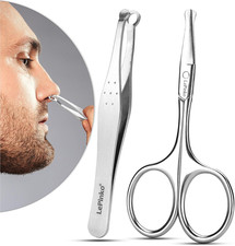 Nose Hair Trimmer For Men, Nasal Hair Tweezers For Women, Small Scissors For Hai