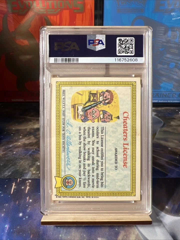 1985 Garbage Pail Kids Adam Bomb No. 8a PSA 5 - Image 2 of 2