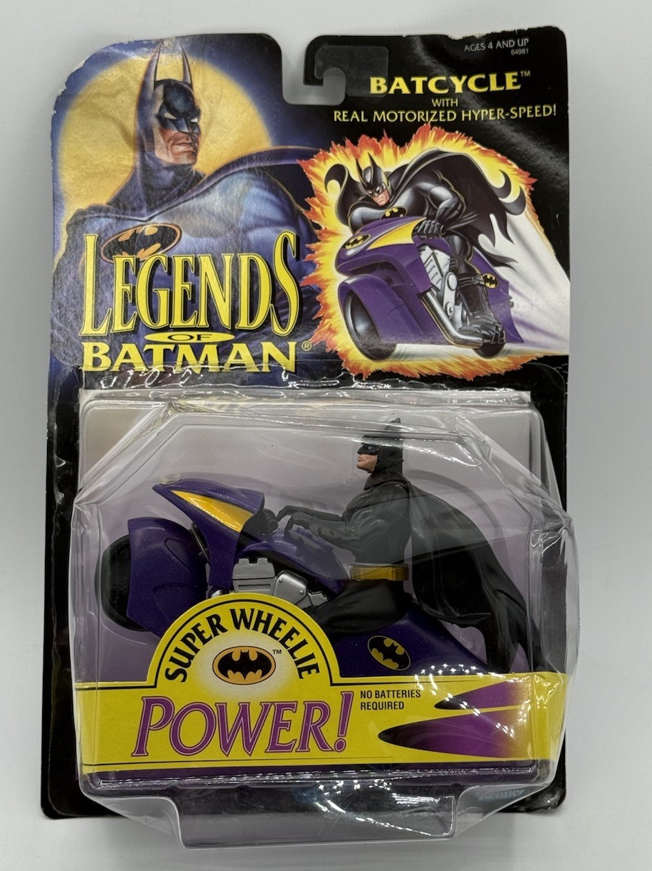Kenner Legends of Batman Batcycle 1994 Batman & Batcycle Set NEW