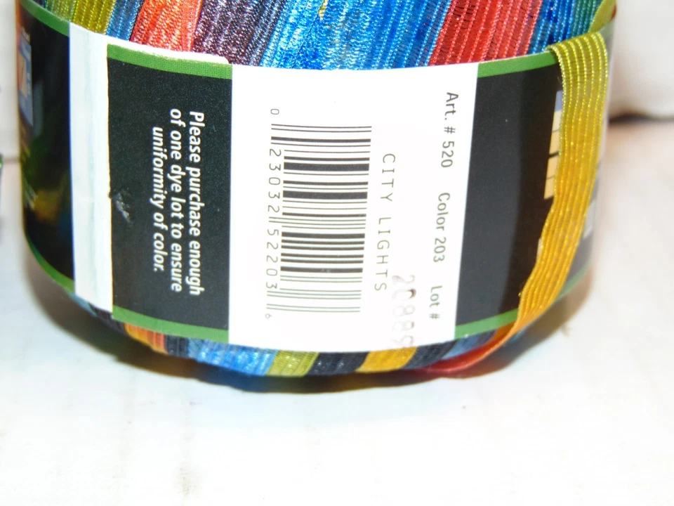 Lote de 2 Increíbles Hilos de Cinta Marca León NYLON Color Luces de Ciudad Foto 3 de 3
