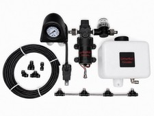 Boost-activated Intercooler Radiator Water Spray Cooling Kit -black