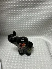 Fenton Black Figurine Hand Painted M. Young