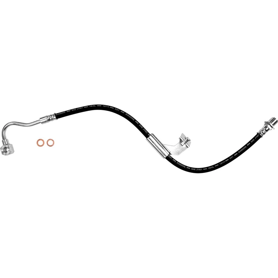 Manguera hidráulica de freno delantero izquierdo derecho Sunsong 2 piezas para Chevrolet C20 1979-1986 Foto 3 de 4