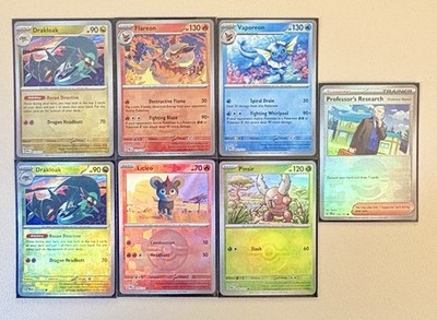Lot of 7 - Prismatic Evolution Poke Ball Reverse Holo