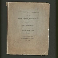 William Randolph Hearst Collection 1941 Art and Furniture Sales Catalog