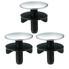 3Pack Sink Hole Cover, Faucet Tap Plate Stopper Silver