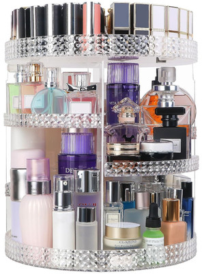 360 Degree Rotating Makeup Organizer, Extra Large Capacity Perfume Organizer, Re