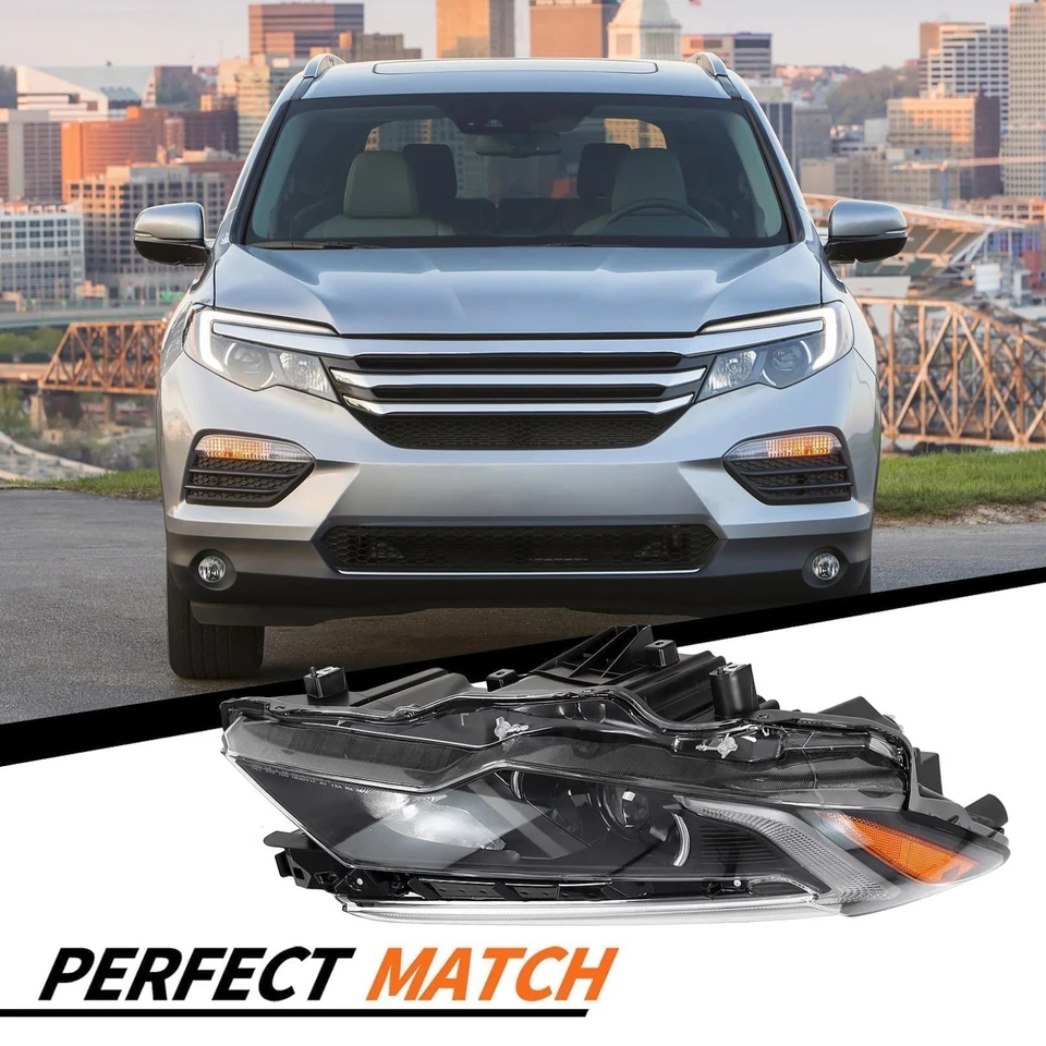 Farol Faróis Depot REGHD667-B111R para 2016-2019 Pilot e 2017-2019 Redline - Imagem 2 de 4