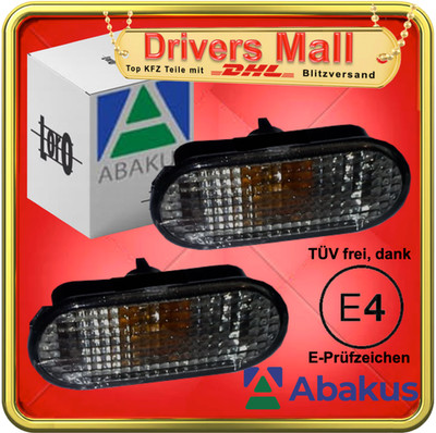2x Seitenblinker Set in Smoke VW Golf 4 POLO 6N Bora Lupo T5 Seat Arosa Blinker