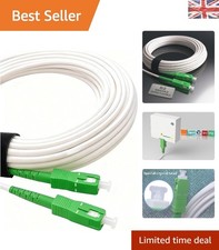 15M High-Speed SC/APC to SC/APC Fiber Optic Cable - Ideal for Modems/Routers
