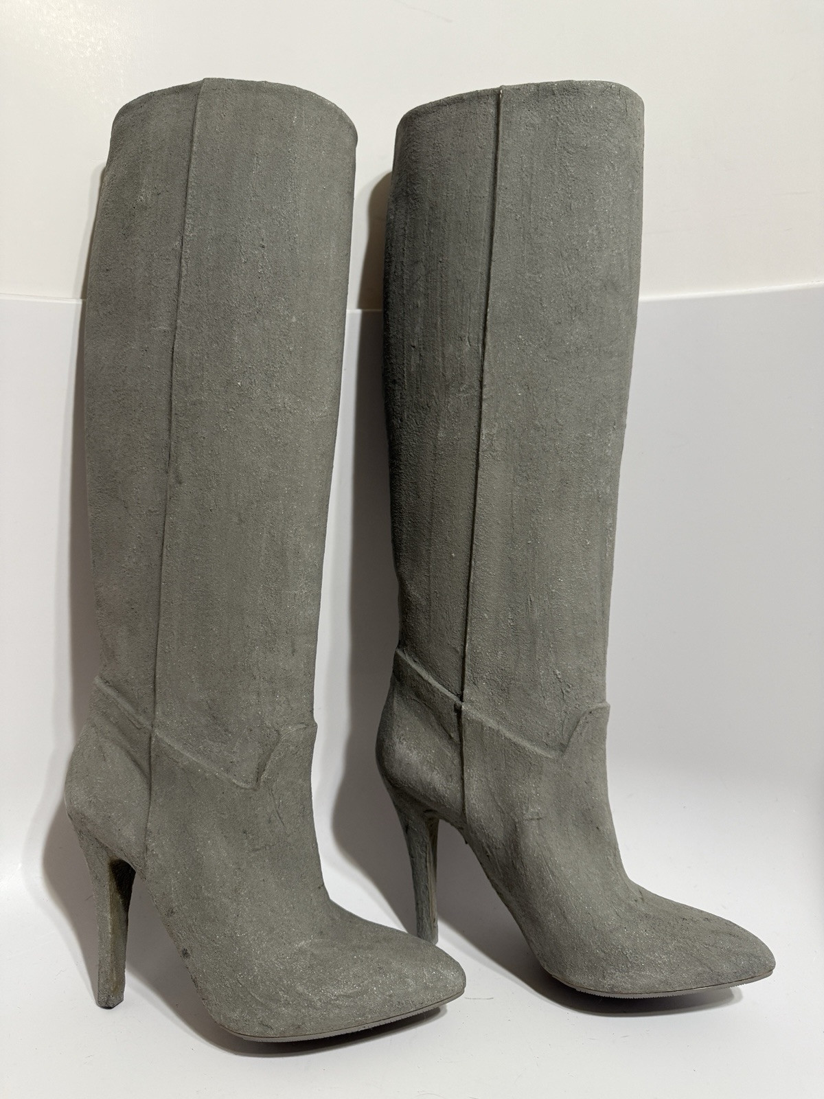 Vtg Maison Margiela AW2012 Gray Cement Boots 37