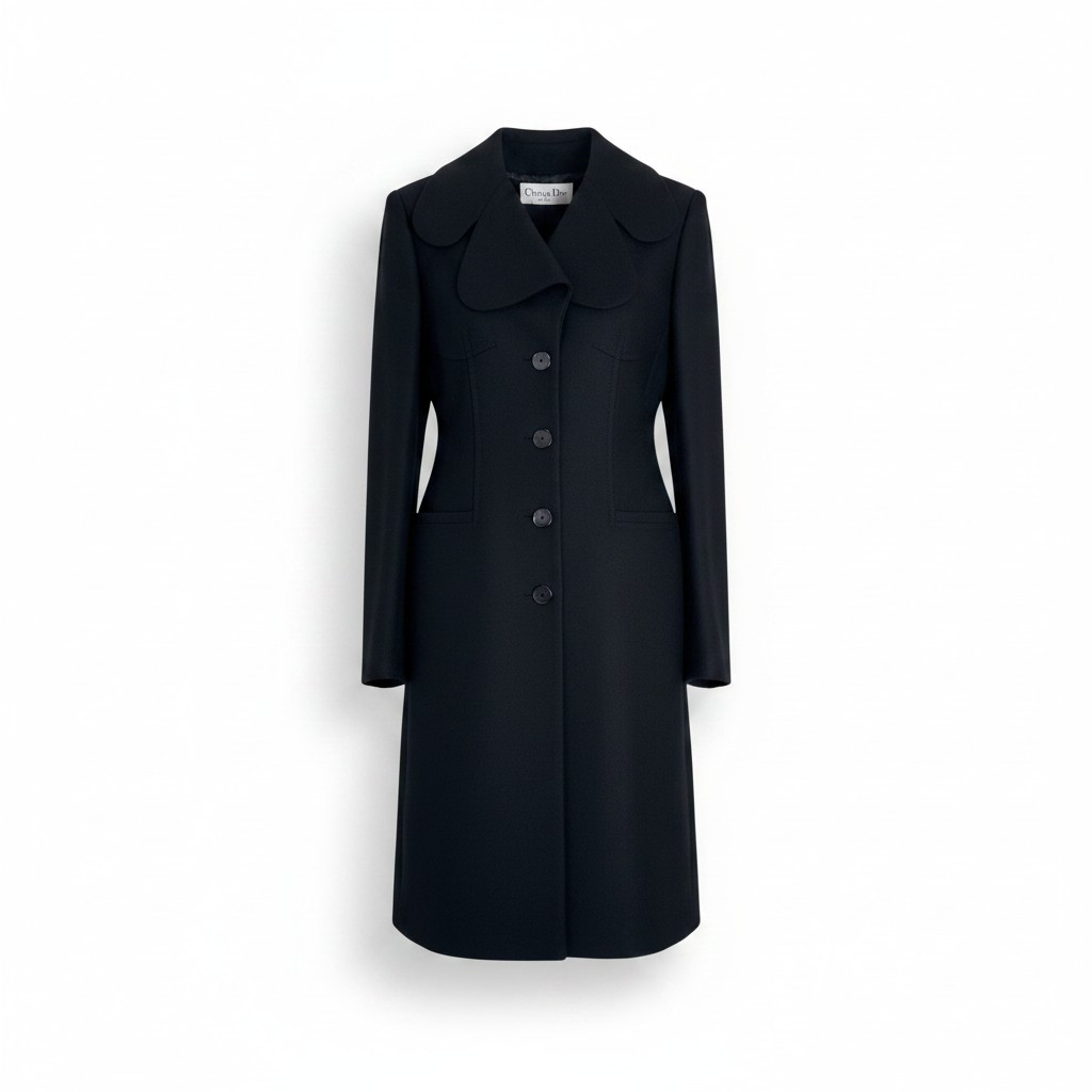Christian Dior Long Coat Chester Navy Authentic Size 36 S Japan