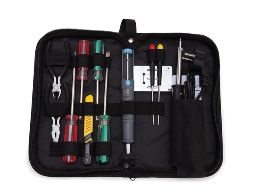 Trousse à outils pour le bricoleur du dimanche avec 11 pièces essentielles et étui