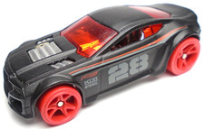 2011 HOT WHEELS HIGH-SPEED WHEEL TORQUE TWISTER #28 BLACK DIECAST 2 5/8" CAR RED
