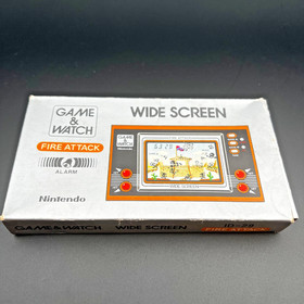Nintendo Game & Watch Fire Attack ID-29 Box & Manual Tested Working Vintage