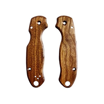 Smooth walnut scales for Spyderco Paramilitary 3