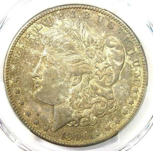 1896-S Morgan Silver Dollar $1 S/S VAM-5 - Certified PCGS AU53 - Rare Date Coin!