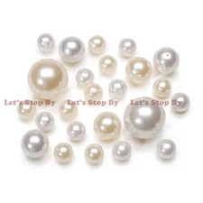 1lb Plastic Pearls Balls Beads Marbles Sphere Vase Filler Table Scatter Wedding