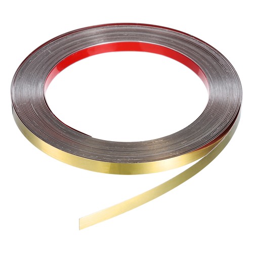 39,4 ft x 0,39 Zoll Wandstreifen, selbstklebend, mit Spiegeloberfläche, Gold