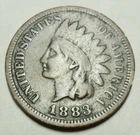 New Listing1883 P Indian Head Cent Penny AVE CIRCULATED **FREE SHIPPING**