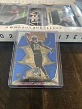 2022 Panini Mosaic Chris Olave No Huddle Blue Saints 12/75 RC Jersey match 