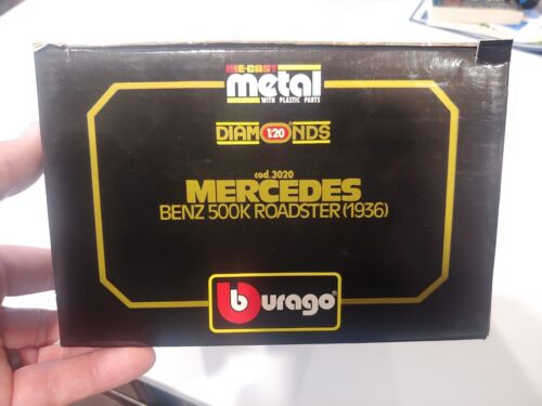 1936 Mercedes-Benz 500K Roadster 1:20 Scale - Bburago Diamonds cod 3020 - NEW - Picture 4 of 6