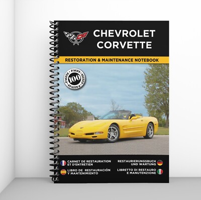 CHEVROLET CORVETTE : Restaurierungsnotizbuch - KOSTENLOS VERSAND MIT HERMES !