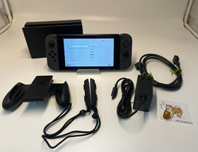 Nintendo Switch Gray Console  w/ Joy Con + Dock + Charger +HDMI HAC-001