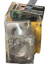 Prime Line Pocket Door Privacy Lock & Pull 3-3/4" tall Satin Nickel N 7367 PLPCI