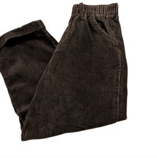 Boys vintage brown elastic waist corduroy pants size 6