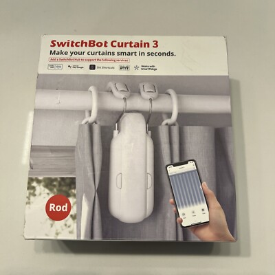 SwitchBot  Curtain Rod 3 Smart Opener Electric Motor Wireless Authorized Seller