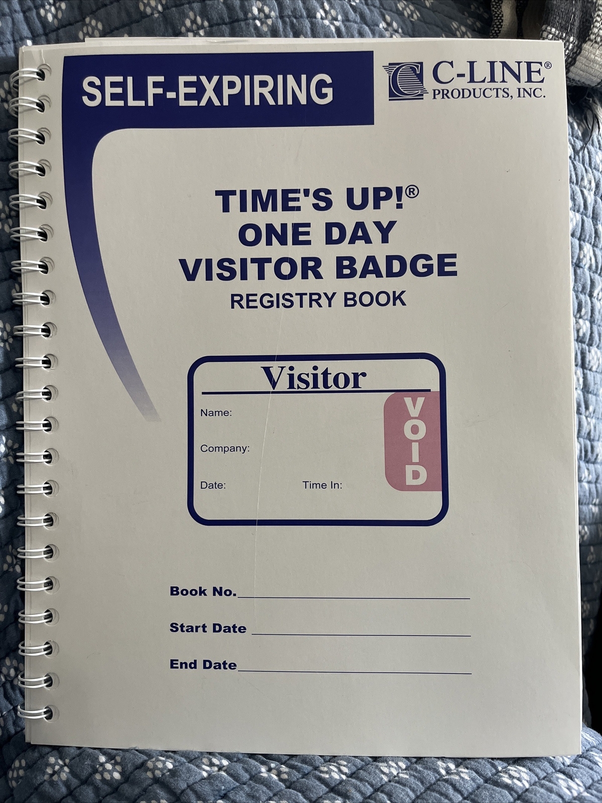 C Line 97009 3 X 2 Time s Up Self Expiring Visitor White Badges 150 c-line-97009-3-x-2-time-s-up-self-expiring-visitor-white-badges-150
