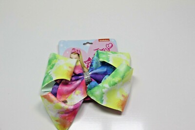 4 PACK JoJo Siwa Large Cheer Hair Bow Pastel Tie-Dye U30