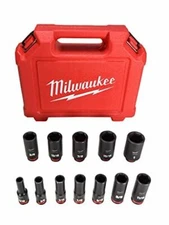 Milwaukee 49-66-7006 SHOCKWAVE 3/8 in. Drive Deep Well 6 Point Impact Socket Set