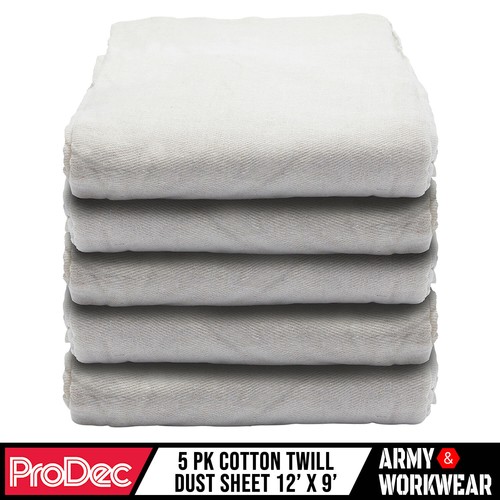 Tristar 12ft X 9ft Cotton Twill Protective Dust Sheet