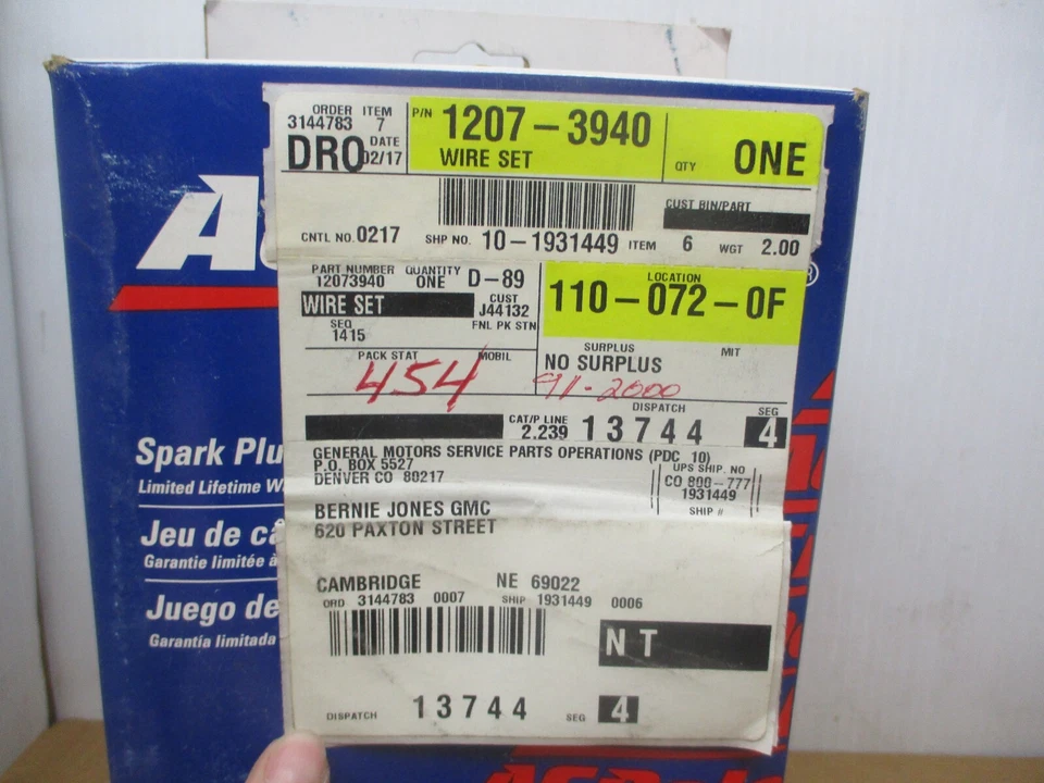 Spark Plug Wire set Ignition Vintage 8mm ACDELCO EO 618X - Image 2 of 4