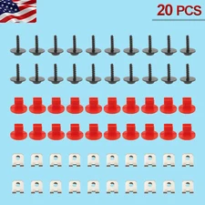 20 Sets T30 Engine Splash Shield Guard Undertray Cover Screws Bolt Nut For Ford