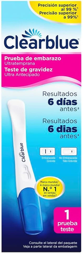 Prueba de embarazo Ultratemprana Clearblue (10 mIU), resultados 6 días antes - Imagen 2 de 4